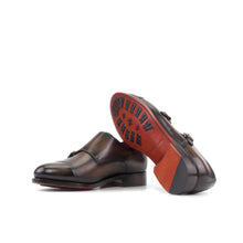 Load image into Gallery viewer, Brown Patina Double Monk Shoes
