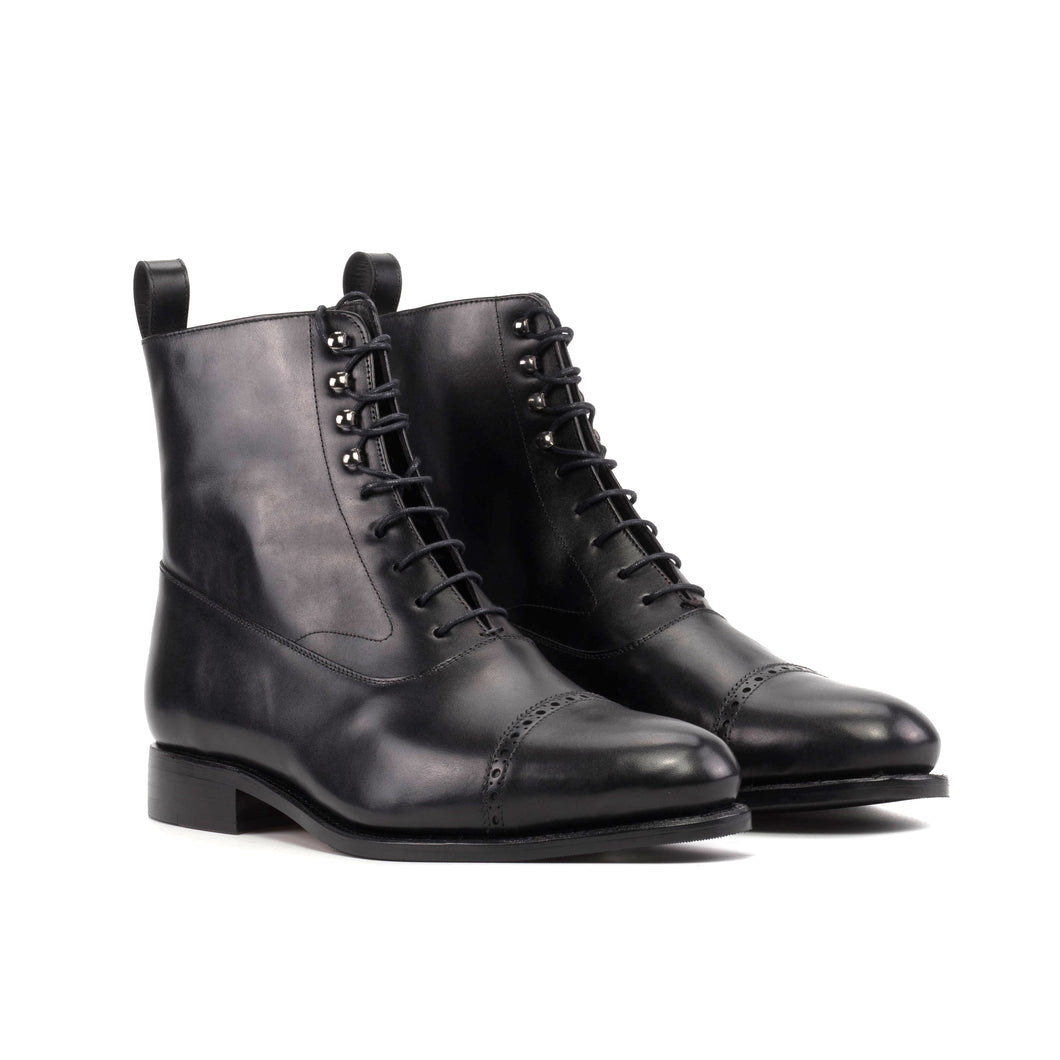 Black Box Calf Leather Balmoral Boot