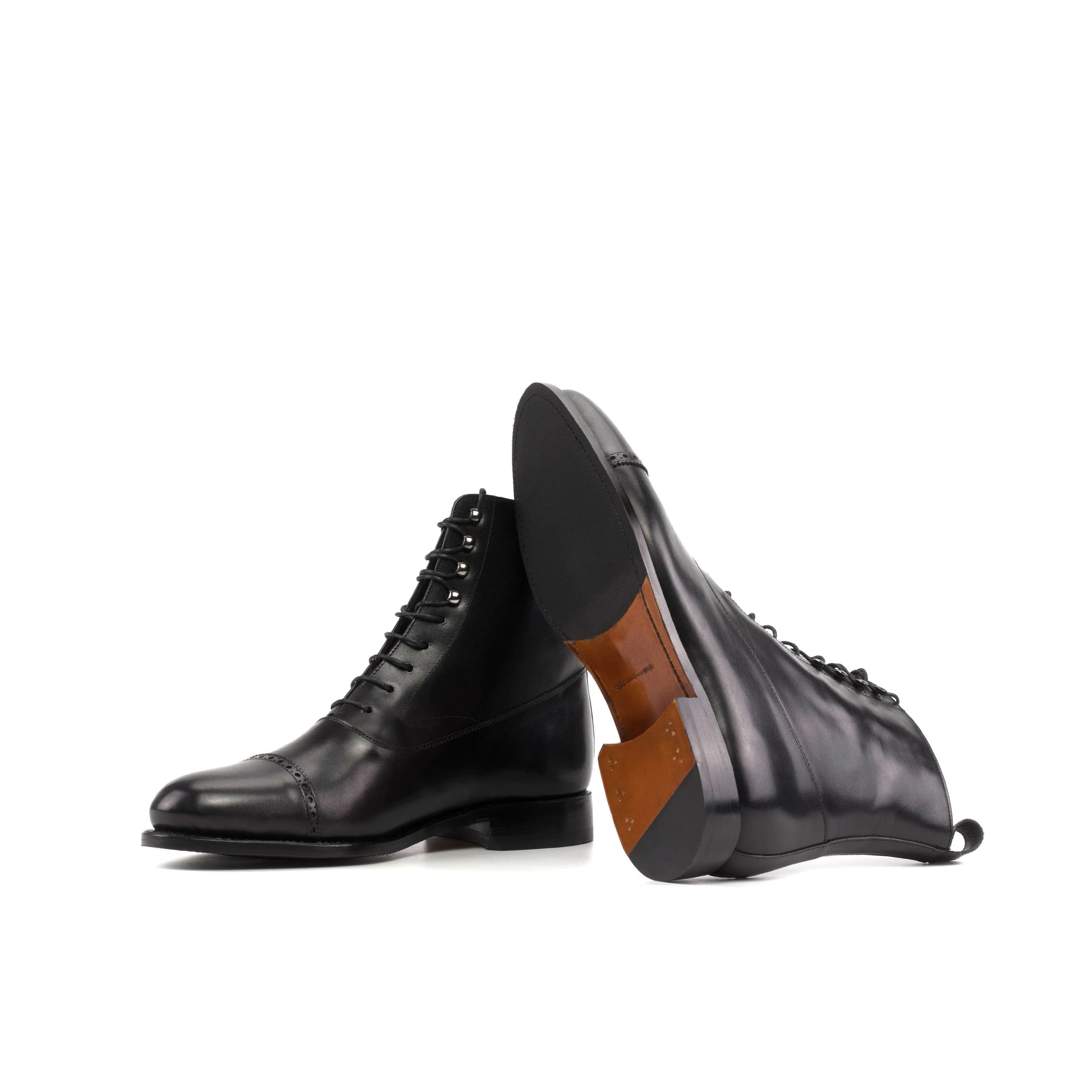 Black Box Calf Leather Balmoral Boot - Made To Order  ADORSI