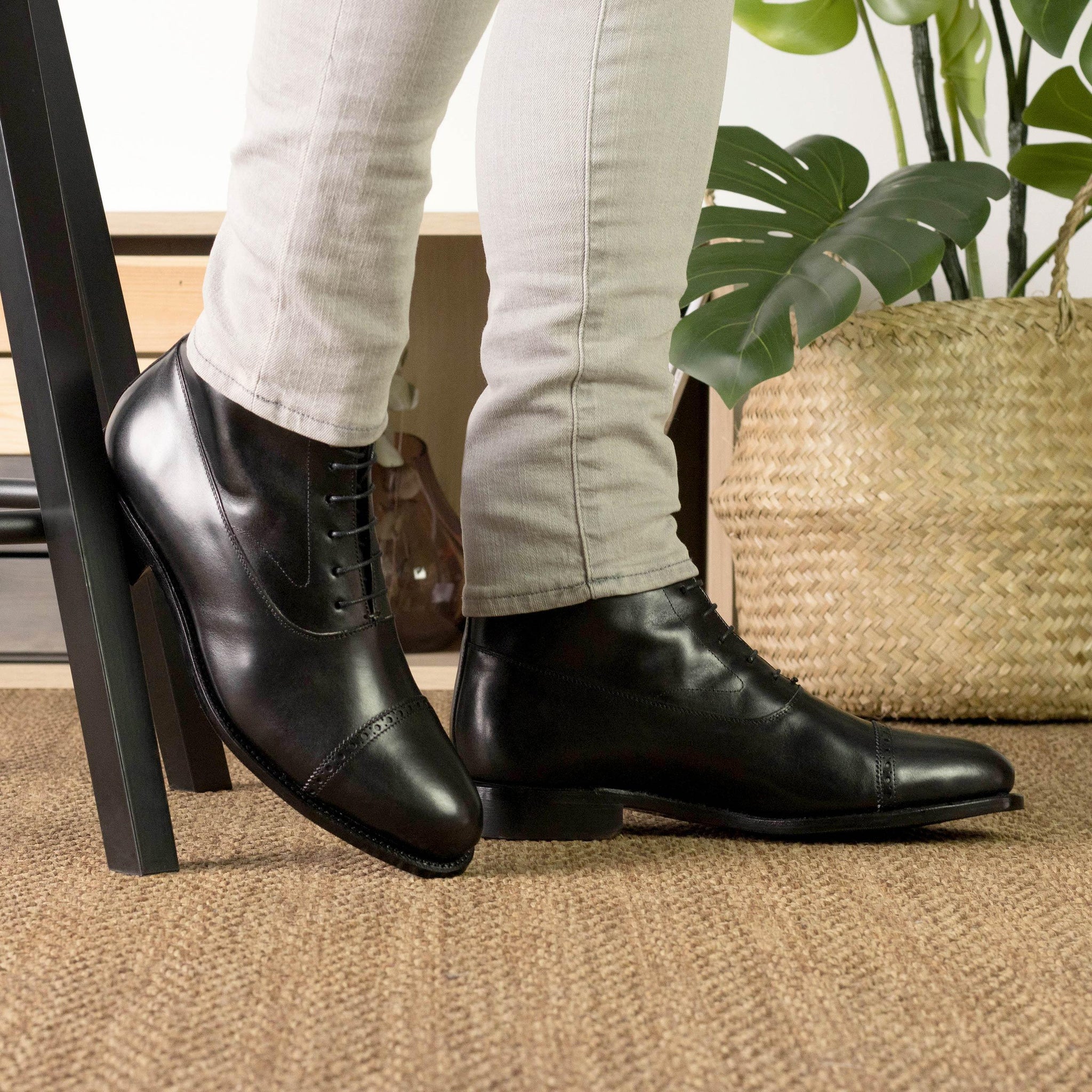 Black Box Calf Leather Balmoral Boot - Made To Order – ADORSI
