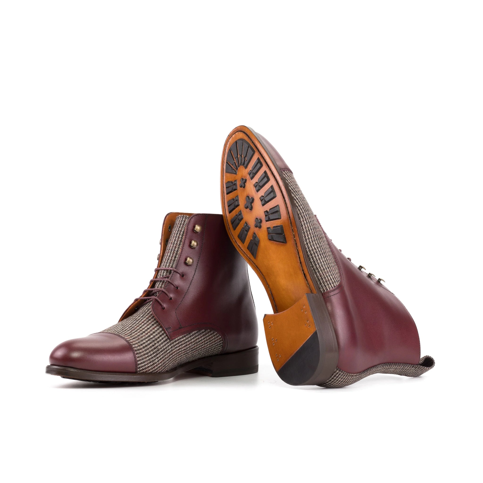 burgundy satin halter dress Giovanni Burgundy Chelsea Boots for Men main image 1