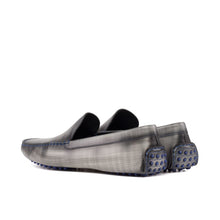 Load image into Gallery viewer, Grey Patina Plain Driving Loafers
