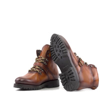Load image into Gallery viewer, Cognac Calf Leather Hiking Boots
