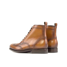 Load image into Gallery viewer, Cognac Calf Leather Brogue Boots

