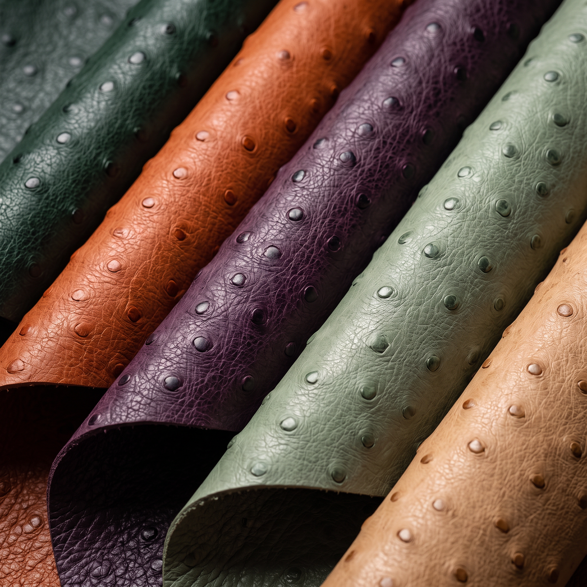Ostrich Skin Leather