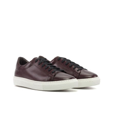 Load image into Gallery viewer, Burgundy Painted Calf Trainers
