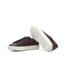 Load image into Gallery viewer, Burgundy Painted Calf Trainers
