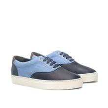 Load image into Gallery viewer, Classic Linen &amp; Leather Top-Sider Trainers
