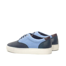 Load image into Gallery viewer, Classic Linen &amp; Leather Top-Sider Trainers
