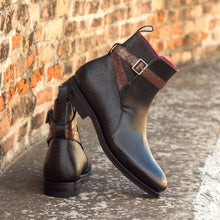 Load image into Gallery viewer, Black Leather Jodhpur Boots
