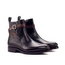 Load image into Gallery viewer, Black Leather Jodhpur Boots
