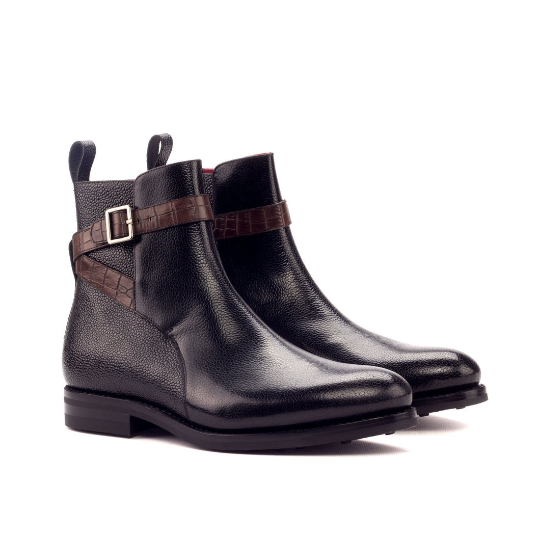 Black Leather Jodhpur Boots