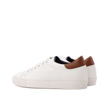 Load image into Gallery viewer, White Nappa Leather Classic Trainers
