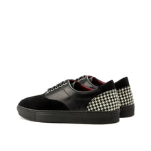 Load image into Gallery viewer, Black Nappa, Suede, &amp; Houndstooth Top-Sider Trainers
