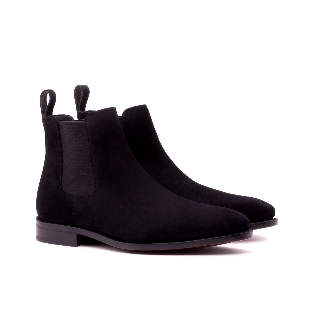 Black Suede Chelsea Boots