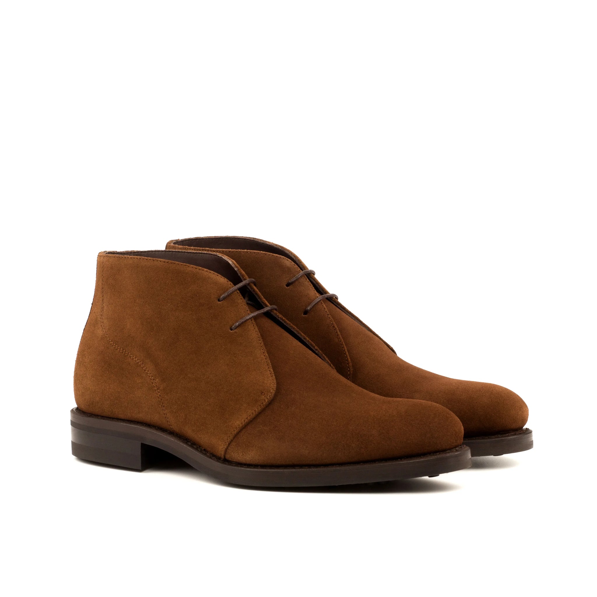Classic Brown Chukka Boots with Suede‎ Finish Men main image 3