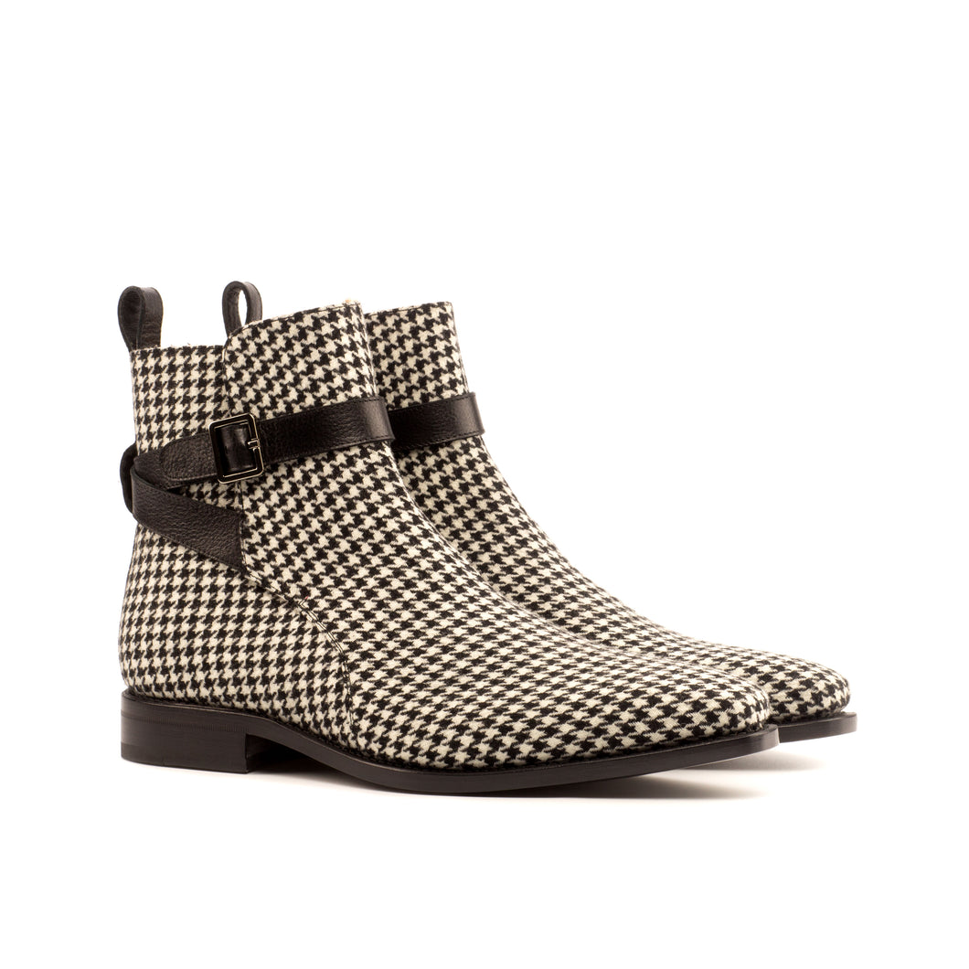 Houndstooth Jodhpur Boots
