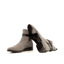 Load image into Gallery viewer, Houndstooth Jodhpur Boots
