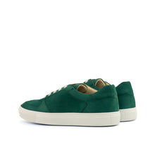Load image into Gallery viewer, Green Suede Low-Top Sneakers
