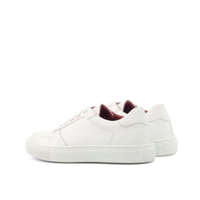 Load image into Gallery viewer, White Nappa Leather Low-Top Sneakers
