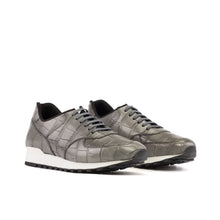 Load image into Gallery viewer, Grey Alligator Jogger sneakers
