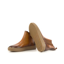 Load image into Gallery viewer, Cognac &amp; Medium Brown Calf Chelsea Sneaker Boots
