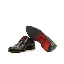Load image into Gallery viewer, Black Alligator Derby Shoes - Derby 
