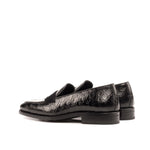 Black Alligator Penny Loafer - Loafers 
