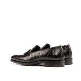 Black Alligator Penny Loafer - Loafers 
