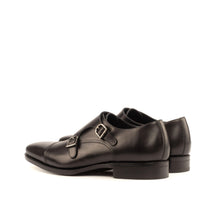 Load image into Gallery viewer, Black Calf Leather Double Monk - Double Monk 
