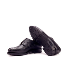 Load image into Gallery viewer, Black Full Grain Leather Longwing Blucher - Longwing Blucher 
