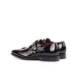 Black Patent Leather Single Monk Shoes - Single Monk 