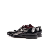 Black Patent Leather Single Monk Shoes - Single Monk 