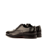 Black Punched Toe Oxford Shoes - Oxford 
