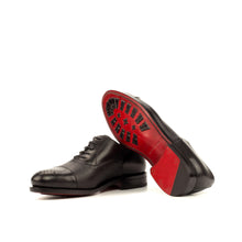 Load image into Gallery viewer, Black Punched Toe Oxford Shoes - Oxford 

