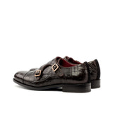 Brown Alligator Double Monk - Double Monk 