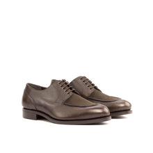 Load image into Gallery viewer, Brown Leather &amp; Suede Split-Toe Derby Shoes - Derby 
