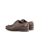 Brown Leather & Suede Split-Toe Derby Shoes - Derby 