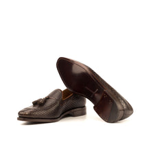 Load image into Gallery viewer, Brown Python Tassel Loafer - Loafers 
