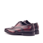 Burgundy Patina Leather Brogues - Full Brogue 