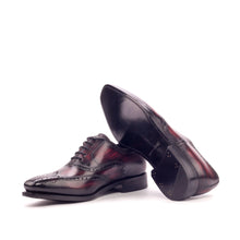 Load image into Gallery viewer, Burgundy Patina Leather Brogues - Full Brogue 
