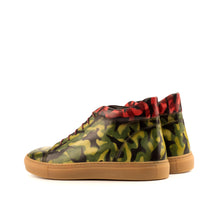 Load image into Gallery viewer, Camouflage Patina Leather High-Top Sneakers
