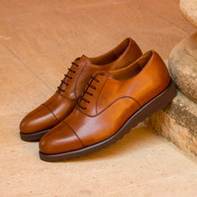 Load image into Gallery viewer, Casual Brown Leather Oxford Shoes - Oxford 
