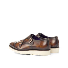 Load image into Gallery viewer, Casual Museum Patina Leather Double Monk Shoes - Double Monk 

