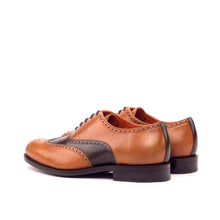 Load image into Gallery viewer, Cognac &amp; Dark Brown Painted Calf Brogue - Full Brogue 
