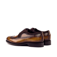 Load image into Gallery viewer, Cognac Patina Leather &amp; Brown Suede Longwing Blucher - Longwing Blucher 
