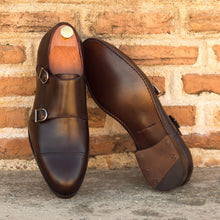 Load image into Gallery viewer, Dark Brown Leather Double Monk - Double Monk 
