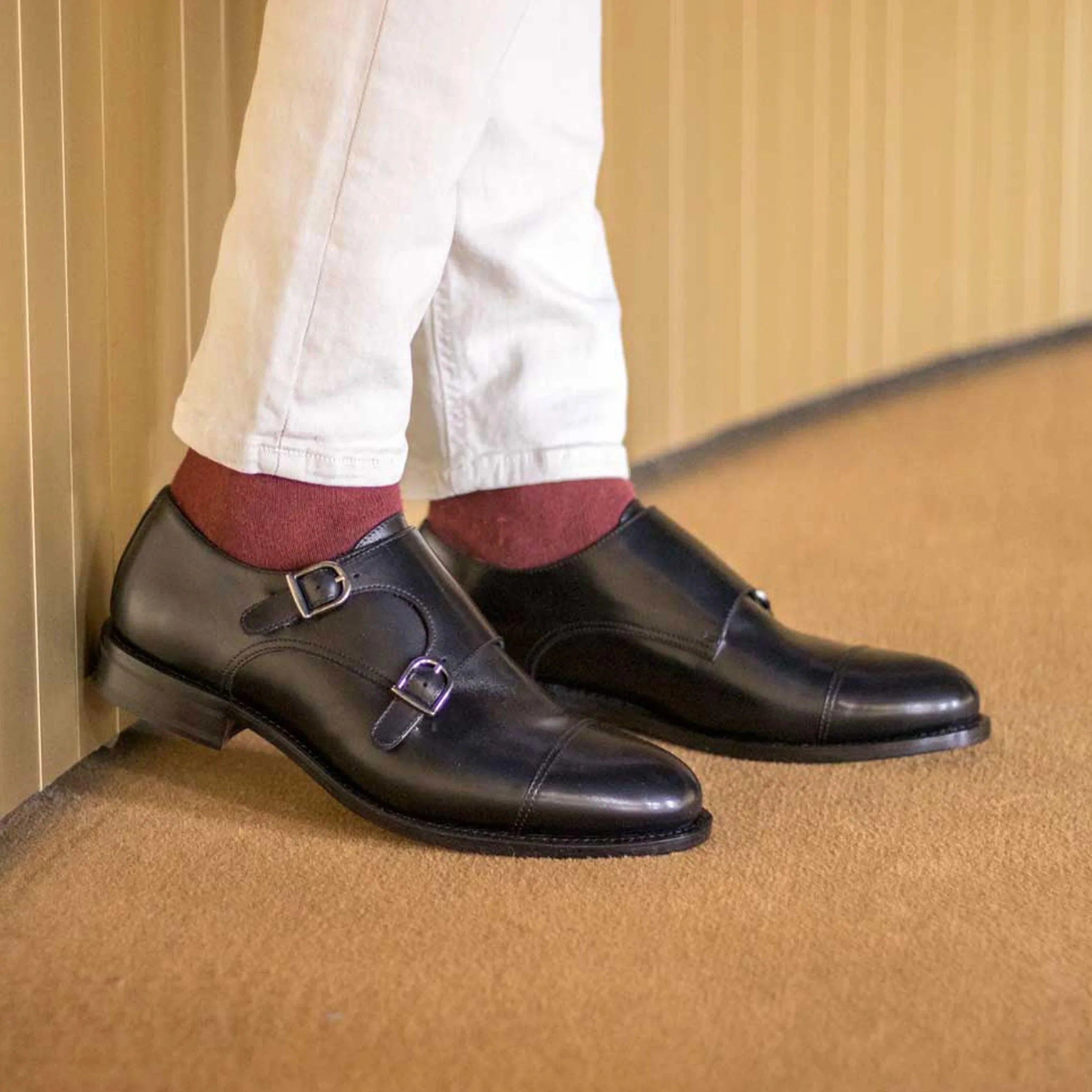 Double Monk black box calf - fastlane 