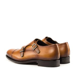 Double Monk cognac box calf - fastlane 