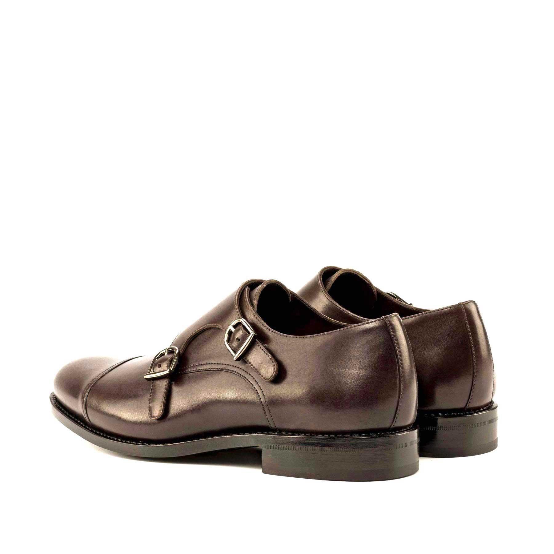 Double Monk dark brown box calf - fastlane 